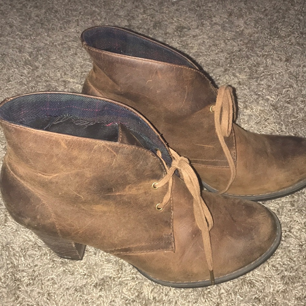 Brown booties